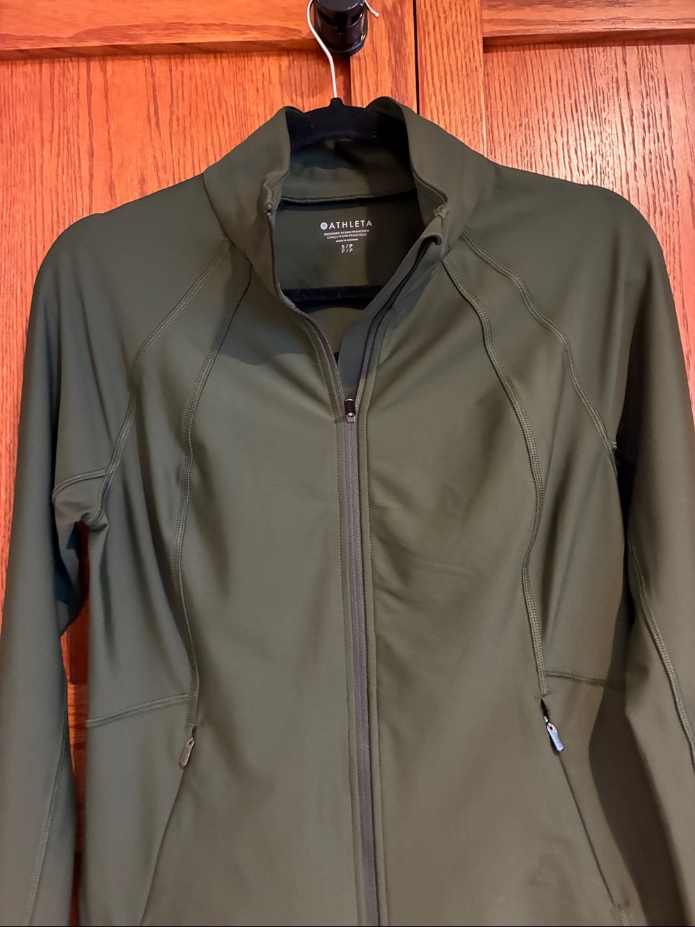 NWOT,Athleta Olive Green, Utility Full‑Zip Jacket, Size S,